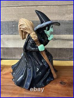 Rare Warner Bros Studio Wizard Of Oz Wicked Witch Collector Cookie Jar In Box