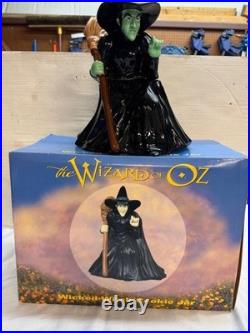 Rare Warner Bros Studio Wizard Of Oz Wicked Witch Collector Cookie Jar In Box Rare Warner Bros Studio Wizard Of Oz Wicked Witch Collector Cookie Jar In Box