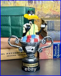 Rare Warner Bros. Studios Daffy Duck World's Best Card Shark Figurine Statue