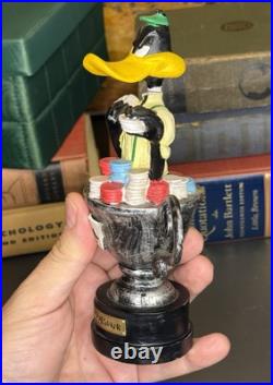 Rare Warner Bros. Studios Daffy Duck World's Best Card Shark Figurine Statue
