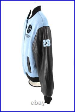 Rare Warner Bros. Tour Varsity Jacket Michael Jordan #23 Medium Blue Space Jam