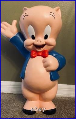 Rare Warner Brothers 20 Porky Pig Resin Statue Rare Warner Brothers 20 Porky Pig Resin Statue