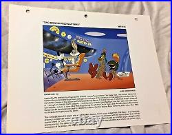 Rare Warner Brothers Bugs And Marvin Laminated Promo Binder Page Disgruntled