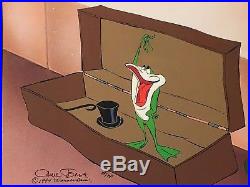 Rare Warner Brothers Michigan J Frog Laminated Cel Promo Binder Page Froggy Eve