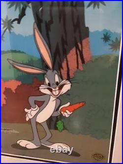 Rare Warner Brothers Rooney Tunes Bugs Bunny Cell Painting 23897