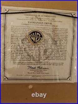 Rare Warner Brothers Taz Pin Set With Certificate Of Authentication