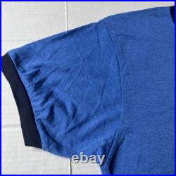 Rare Warner Records Warner Brothers Records Shirt Ringer Adult Medium Blue New