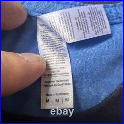 Rare Warner Records Warner Brothers Records Shirt Ringer Adult Medium Blue New