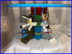 Rare in original box WB Looney Tunes Cake Stand Wile E, Bugs, Sylvester, Taz