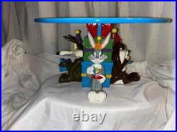 Rare in original box WB Looney Tunes Cake Stand Wile E, Bugs, Sylvester, Taz