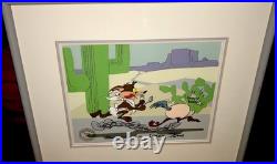 Roadrunner Cel Warner Bros Wile E Coyote Baby Chase Chuck Jones Signed Cell Rare Roadrunner Cel Warner Bros Wile E Coyote Baby Chase Chuck Jones Signed Cell Rare