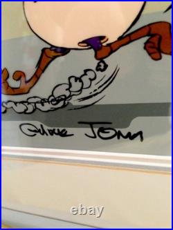Roadrunner Cel Warner Bros Wile E Coyote Baby Chase Chuck Jones Signed Cell Rare Roadrunner Cel Warner Bros Wile E Coyote Baby Chase Chuck Jones Signed Cell Rare