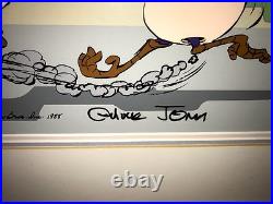 Roadrunner Cel Warner Bros Wile E Coyote Baby Chase Chuck Jones Signed Cell Rare Roadrunner Cel Warner Bros Wile E Coyote Baby Chase Chuck Jones Signed Cell Rare