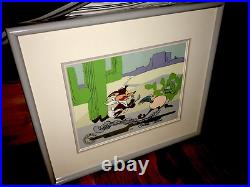 Roadrunner Cel Warner Bros Wile E Coyote Baby Chase Chuck Jones Signed Cell Rare Roadrunner Cel Warner Bros Wile E Coyote Baby Chase Chuck Jones Signed Cell Rare