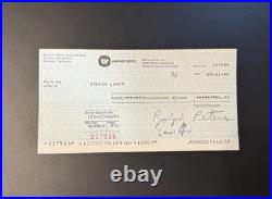 Sidney Lumet Signed Warner Bros Payroll Check 1984 Director Autograph Rare