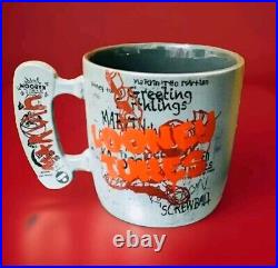 Six Flags Warner Bros Marvin The Martian Graffiti Mug Cup Ultra Rare Six Flags Warner Bros Marvin The Martian Graffiti Mug Cup Ultra Rare