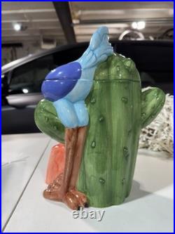 Super Rare Warner Brothers Roadrunner With TNT Cookie Jar