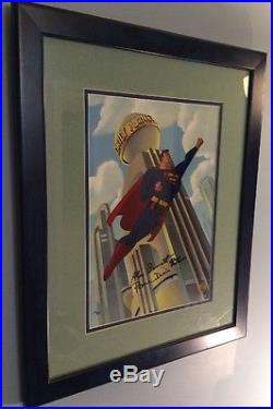 Superman Animation The Man of Steel Cel Warner Brothers DC LIMITED ED RARE OOP