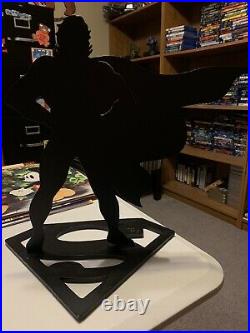 Superman Welch metal cutout figurine 13 1992 Warner Brothers Studio RARE