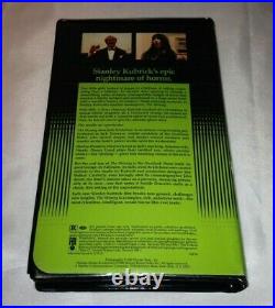 THE SHINING Rare Warner Bros Promo Tape Stamped VHS Variant Release Clamshell