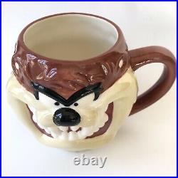 Tasmanian Devil TAZ Coffee Mug 3D Warner Bros Brothers Tazmanian Vintage Rare