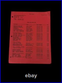 The Flash 1990 Warner Bros TV Crew List Red Paper Greg Jein Estate Prop Rare The Flash 1990 Warner Bros TV Crew List Red Paper Greg Jein Estate Prop Rare