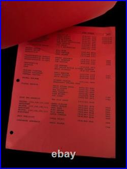 The Flash 1990 Warner Bros TV Crew List Red Paper Greg Jein Estate Prop Rare The Flash 1990 Warner Bros TV Crew List Red Paper Greg Jein Estate Prop Rare