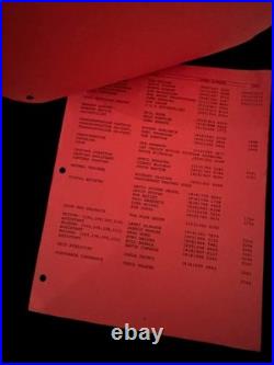 The Flash 1990 Warner Bros TV Crew List Red Paper Greg Jein Estate Prop Rare The Flash 1990 Warner Bros TV Crew List Red Paper Greg Jein Estate Prop Rare