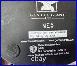 The Matrix Neo, Limited Edition PS 14 of 24 RARE Promo Gentle giant WARNER BROS