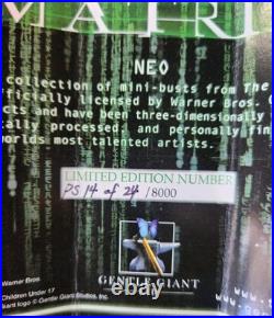 The Matrix Neo, Limited Edition PS 14 of 24 RARE Promo Gentle giant WARNER BROS
