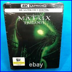 The Matrix Trilogy Steelbook (4K UHD Blu-ray Set + Digital) Best Buy, New RARE