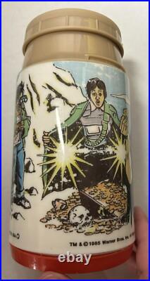 Thermos rare goonies 1985 Vintage warner bros no red cup/ lid 8oz Thermos rare goonies 1985 Vintage warner bros no red cup/ lid 8oz