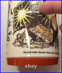Thermos rare goonies 1985 Vintage warner bros no red cup/ lid 8oz Thermos rare goonies 1985 Vintage warner bros no red cup/ lid 8oz