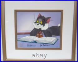Tom And Jerry Cel Hanna Barbera Signed Logo Animation Art Cell Rare