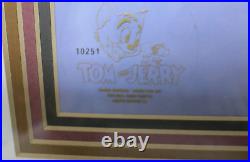 Tom And Jerry Cel Hanna Barbera Signed Logo Animation Art Cell Rare
