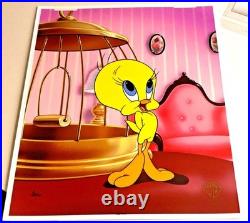 Tweety Bird Cel Warner Bros Classic Tweety Limited Edition Number 1 Rare