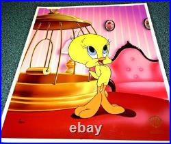 Tweety Bird Cel Warner Bros Classic Tweety Limited Edition Number 1 Rare