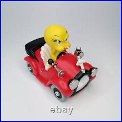 Tweety racing a red car Warner Bros Looney Tunes fig figurine figure rare