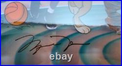 UDA Michael Jordan signed Framed Space Jam Cel 77/750 Warner Bros autograph RARE