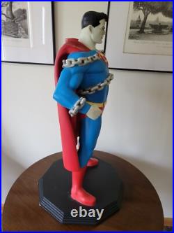 ULTRA RARE 2000 Warner Bros Studio 2 FT SUPERMAN With CHAIN 26 STATUE/FIGURE