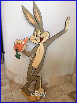 Unique Rare Bugs Bunny Laminated Wall Art Excellent Condition
