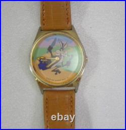 VERY RARE! 1991 Warner WILE E. COYOTE & ROADRUNNER Valdawn Collectible Watch