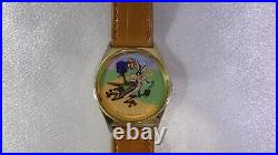 VERY RARE! 1991 Warner WILE E. COYOTE & ROADRUNNER Valdawn Collectible Watch