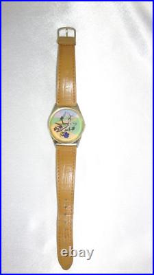 VERY RARE! 1991 Warner WILE E. COYOTE & ROADRUNNER Valdawn Collectible Watch