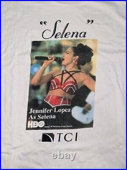 VERY RARE 1997 Selena Jennifer Lopez HBO Movie Promo Warner Bros T Shirt XL