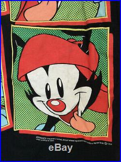 VINTAGE 1994 Animaniacs T-Shirt Warner Bros. 90s Graphic Tee Youth Large RARE