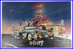 VINTAGE RARE 1993 WARNER BROS. LOONEY TUNES DINER PUZZLE 1100 PIECES Complete