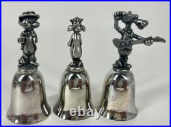 VTG 1987 Looney Tunes Warner Bros Pewter Silver Plated Bells Lot of 24 Rare HTF