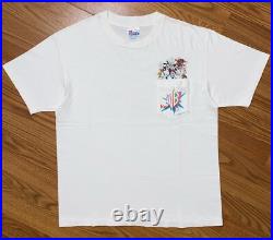 VTG 1995 Warner Bros Kids Cartoon Pocket Tee Large White RARE Animation Fox Kids