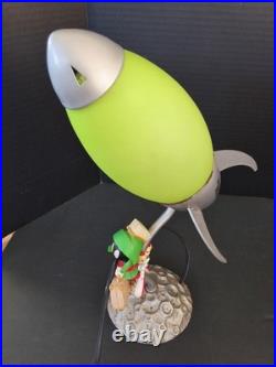 VTG 1999 Warner Bros Store Marvin The Martian Rocket Lamp Rare